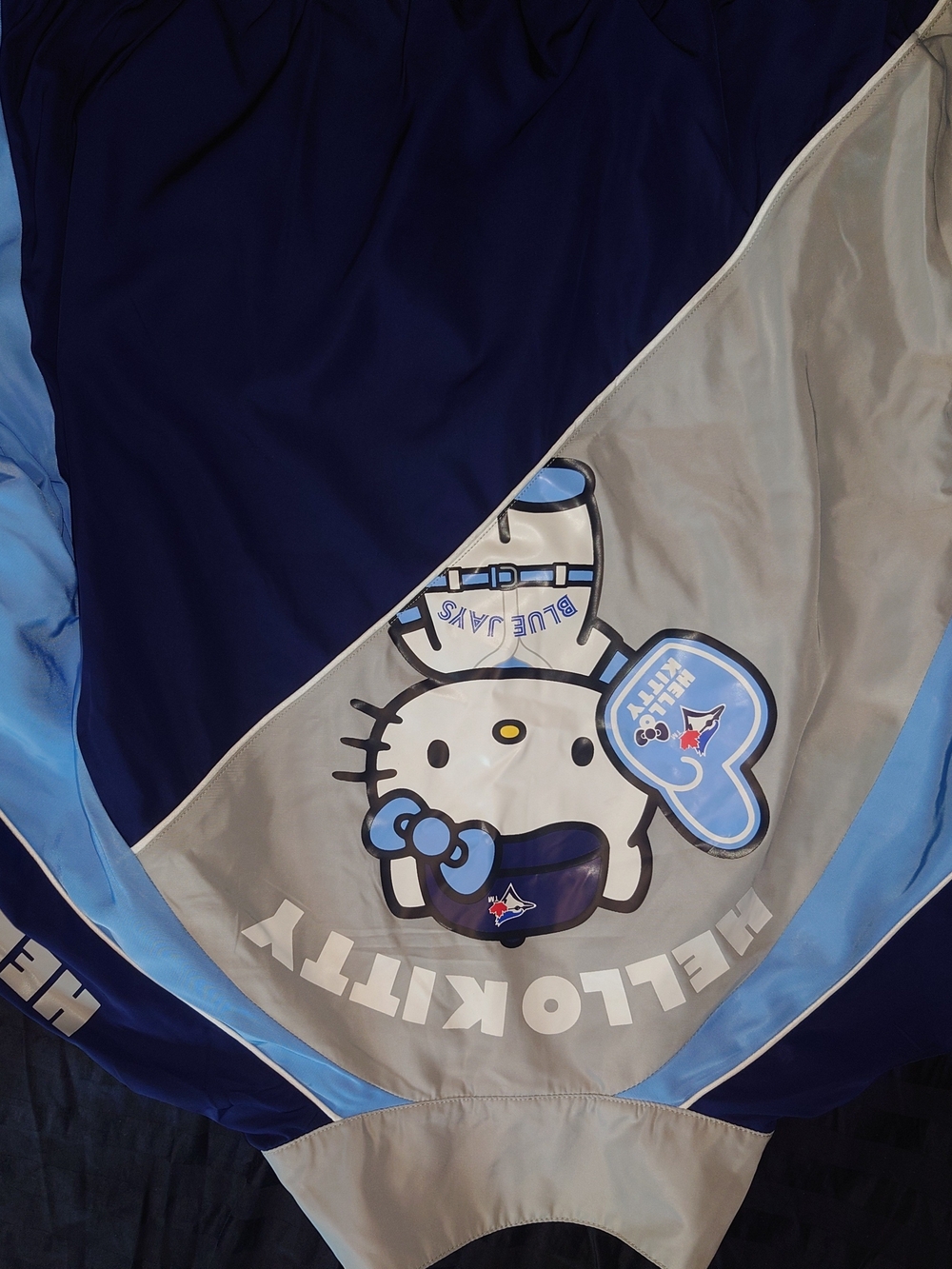 Hello Kitty Navy, Light Blue & Gray Kids Raincoat